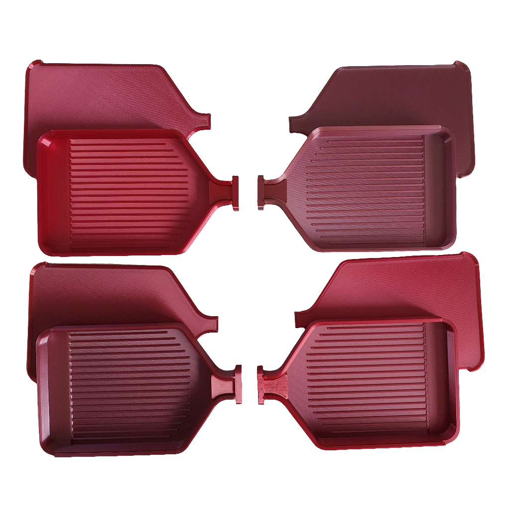 Luxury Set of 5 Stack-able Trays - Inferno