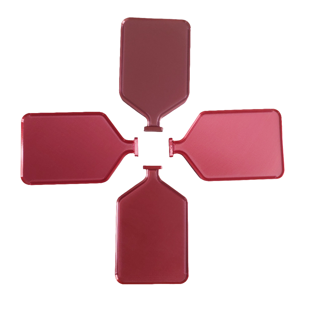 Luxury Set of 5 Stack-able Trays - Inferno