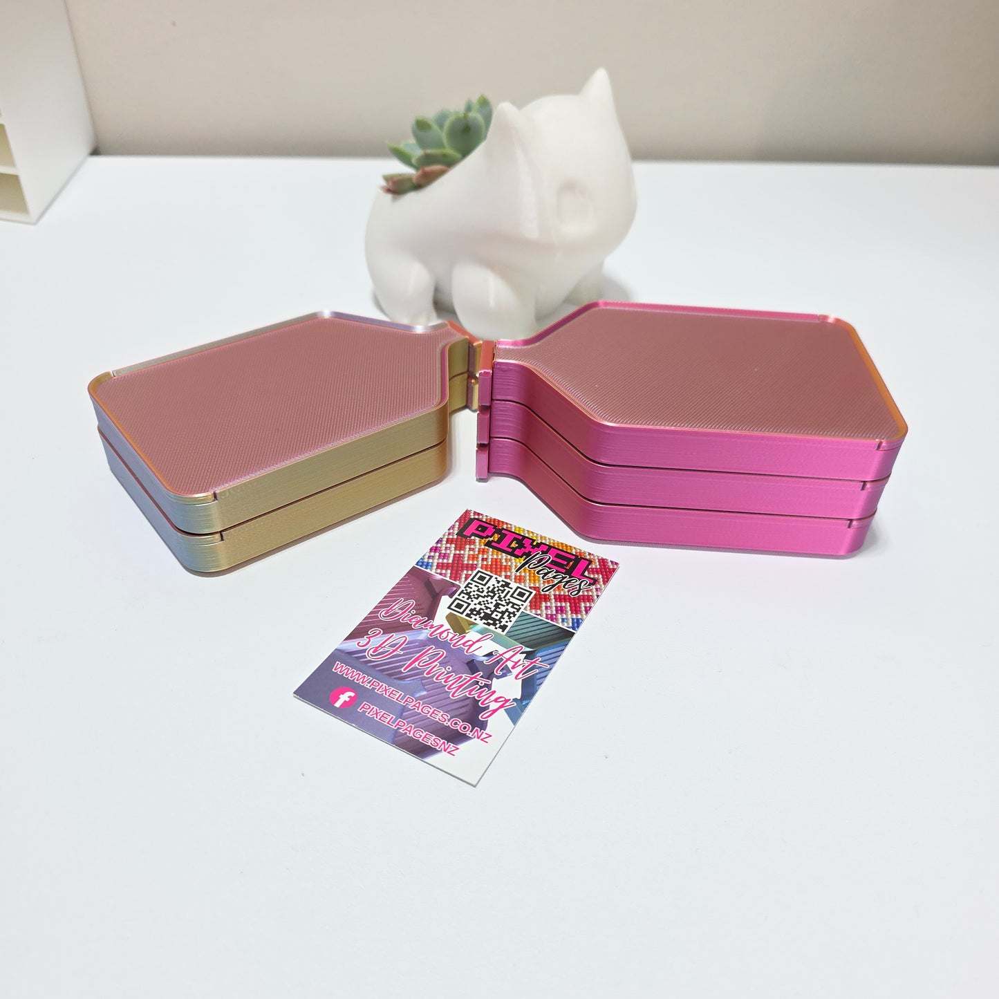 Luxury Diamond Painting Drill Tray with Lid & Stopper - Phoenix
