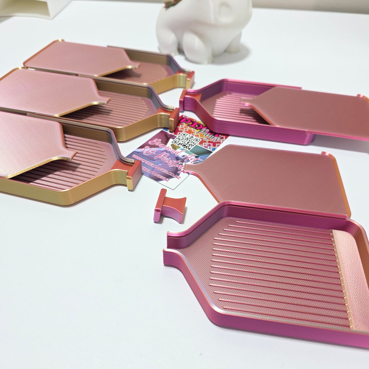 Luxury Diamond Painting Drill Tray with Lid & Stopper - Phoenix