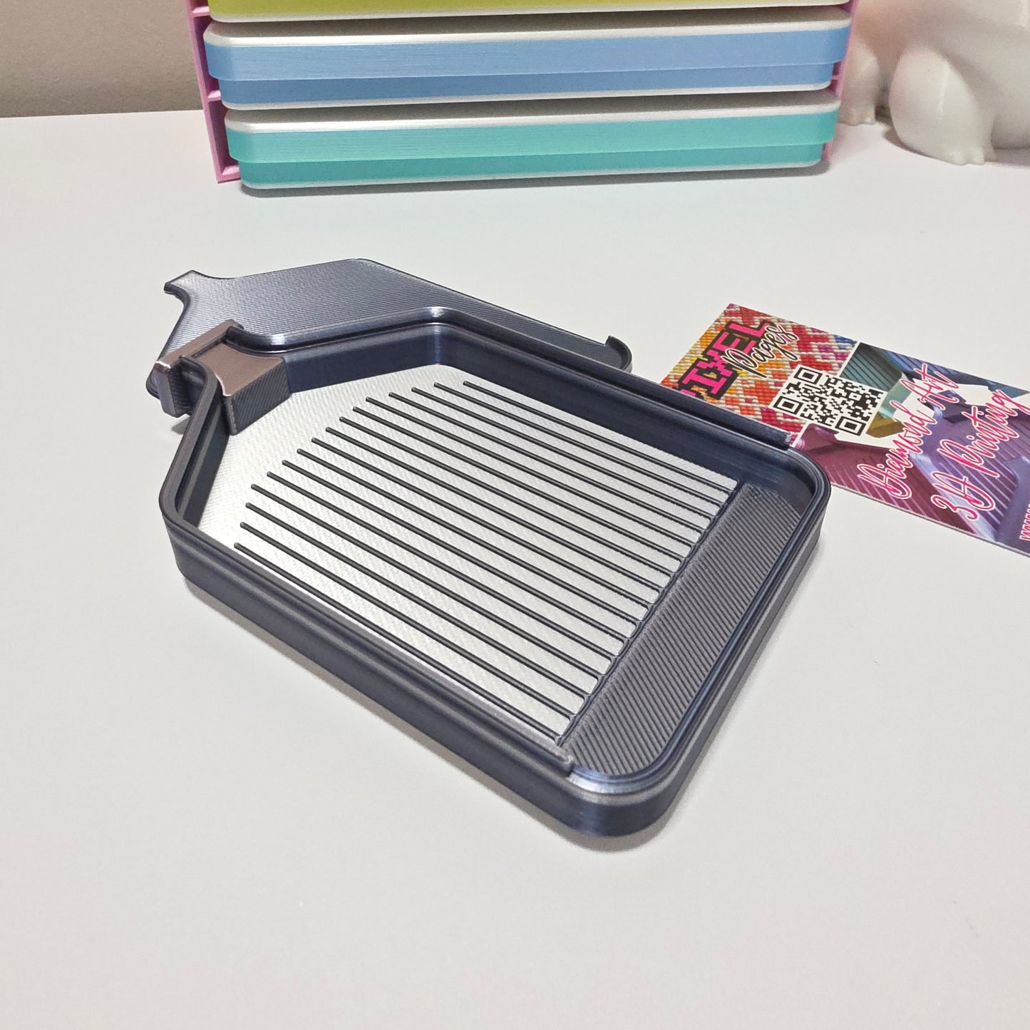 Luxury Set of 5 Stack-able Trays - Obsidian