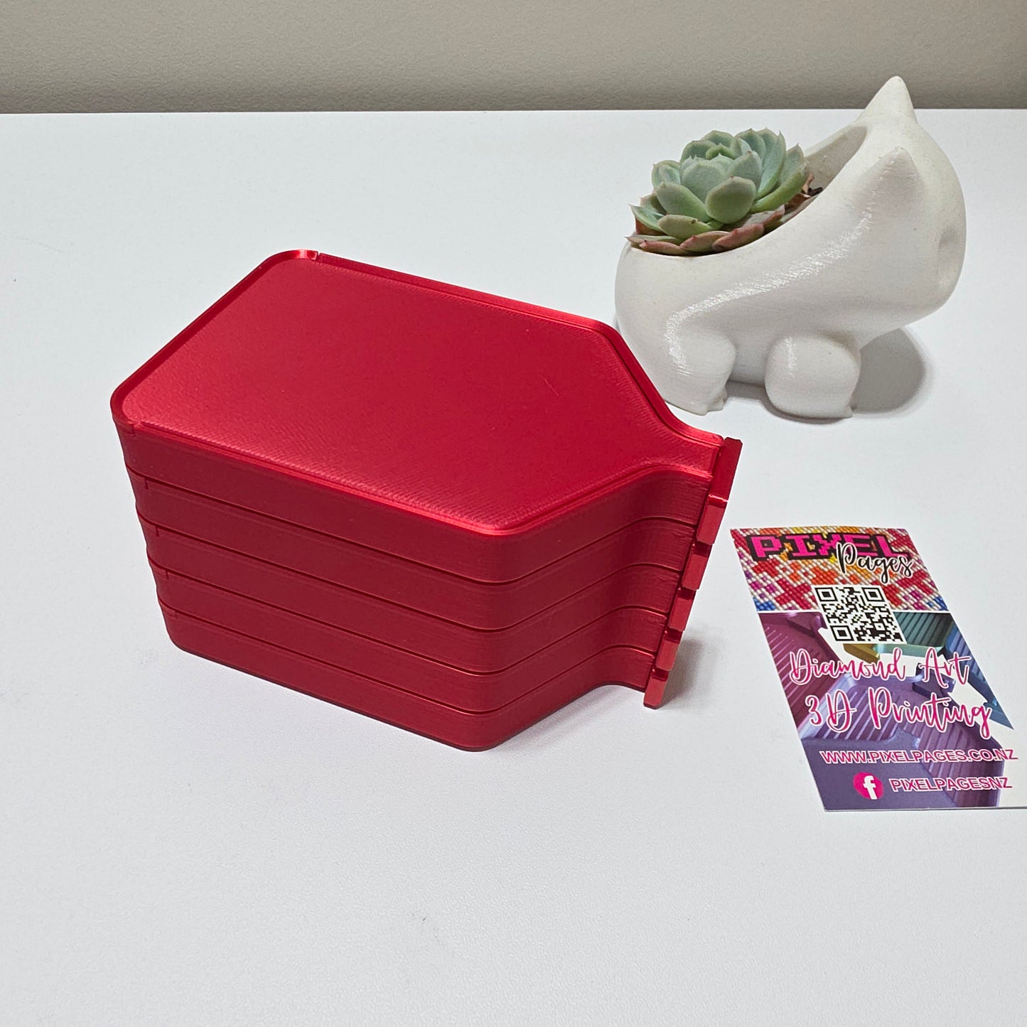 Luxury Diamond Painting Drill Tray with Lid & Stopper - Standard Singles