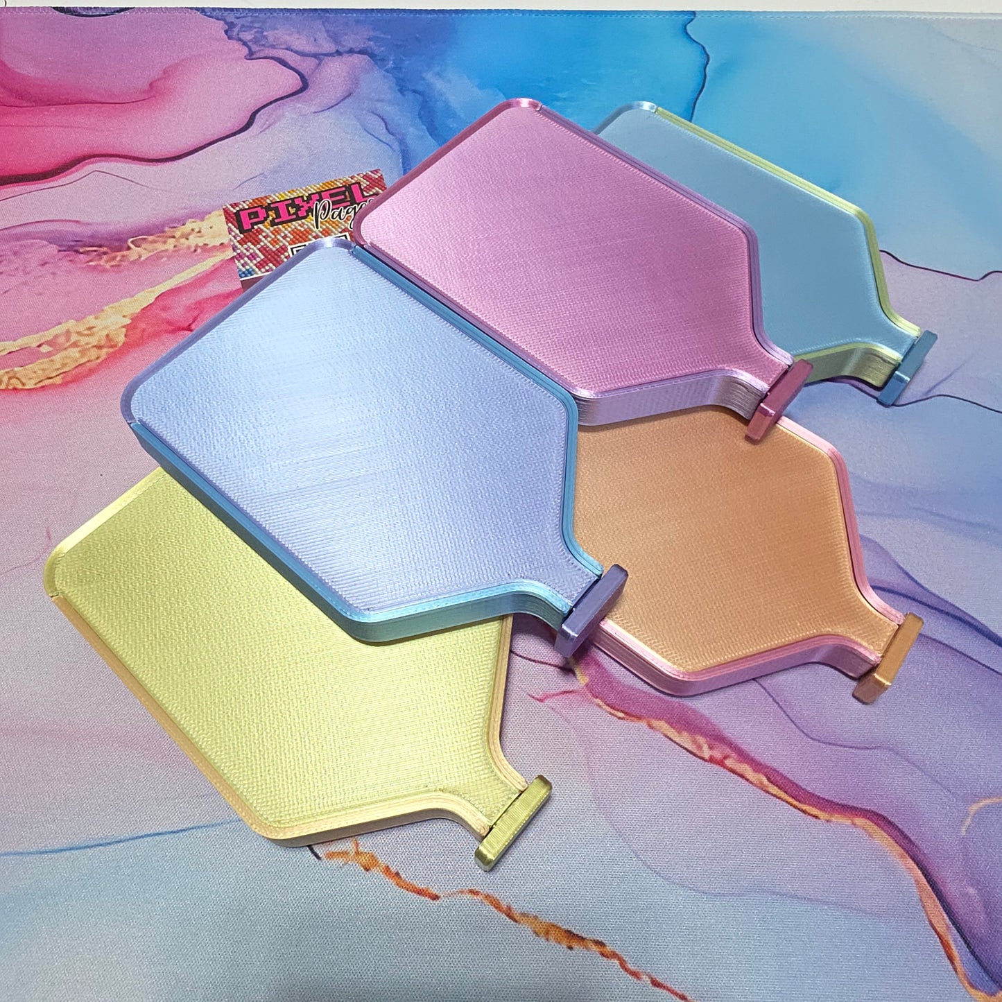 Luxury Set of 5 Stack-able Trays - Happy Days