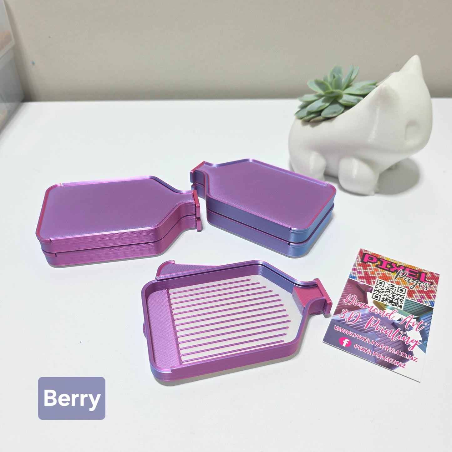 Luxury 5 Pack Stack-able Trays - Pearly White & Duo-Colours