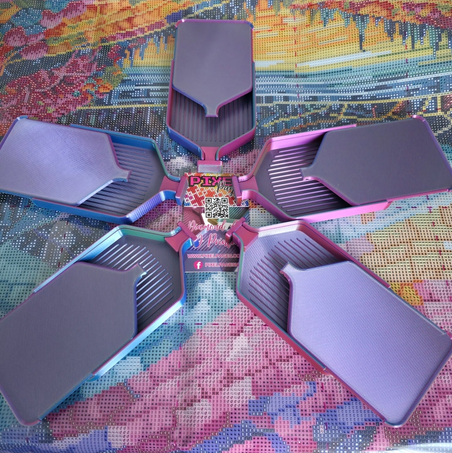 Luxury Set of 5 Stack-able Trays - Magical