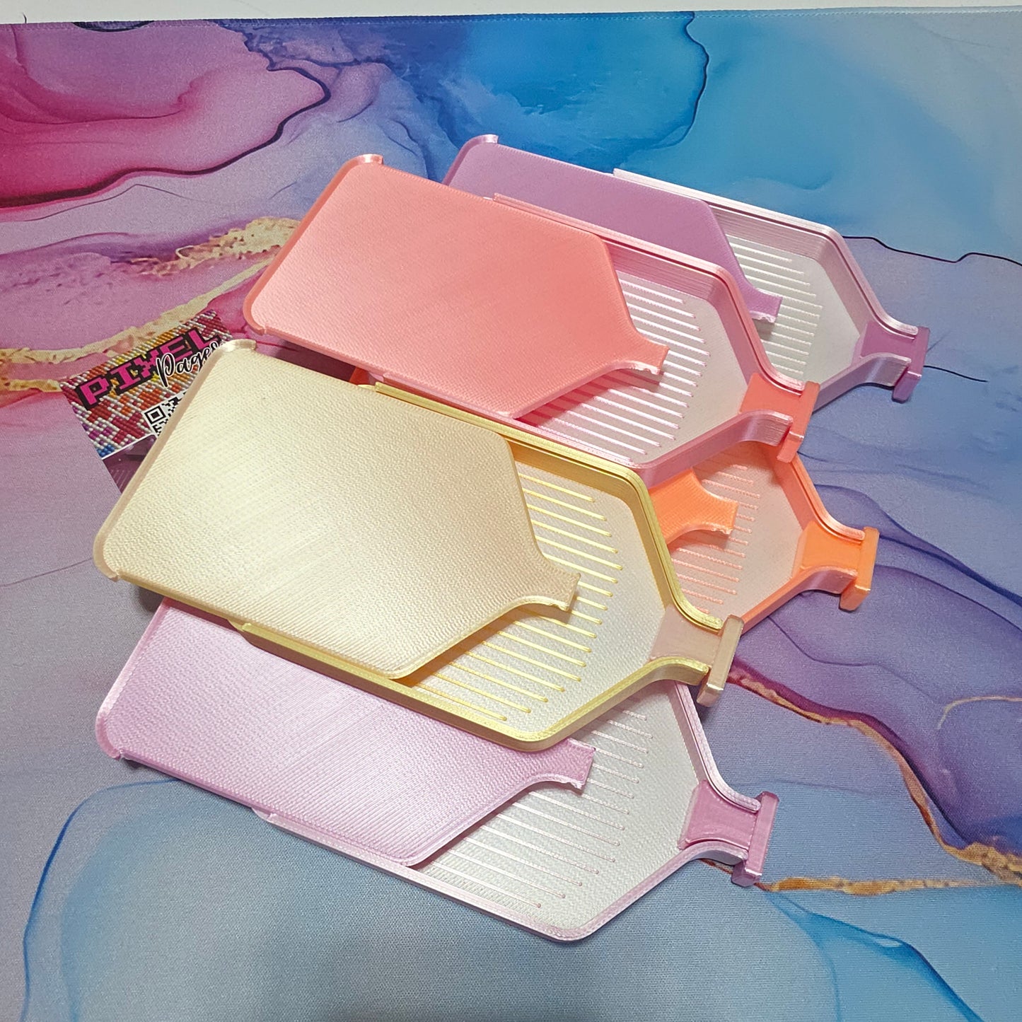 Luxury Set of 5 Stack-able Trays - Sherbet
