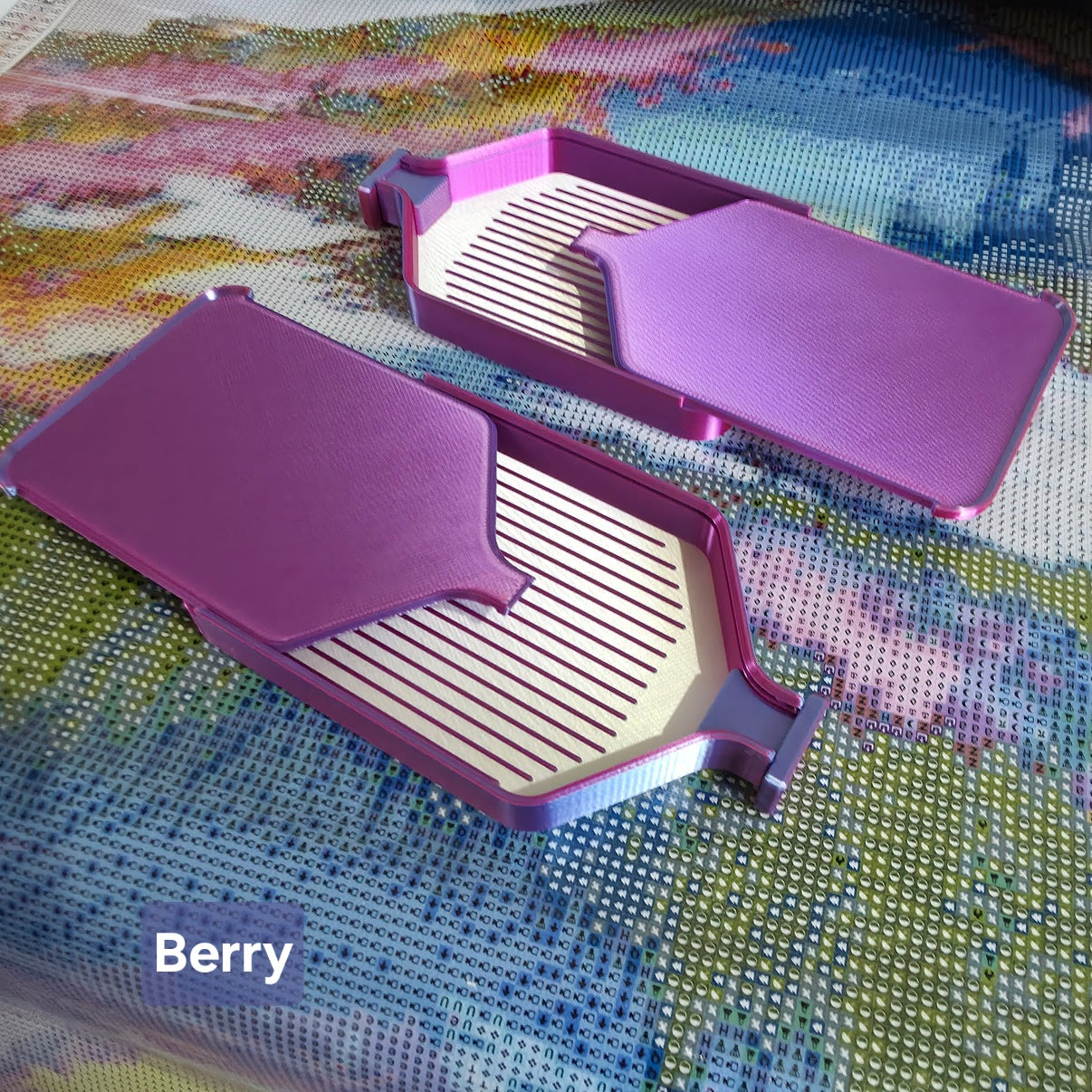 Luxury 5 Pack Stack-able Trays - Pearly White & Duo-Colours