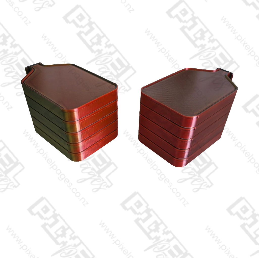 Luxury Mini Set of 5 Stack-able Trays - Pearl White & Sunset