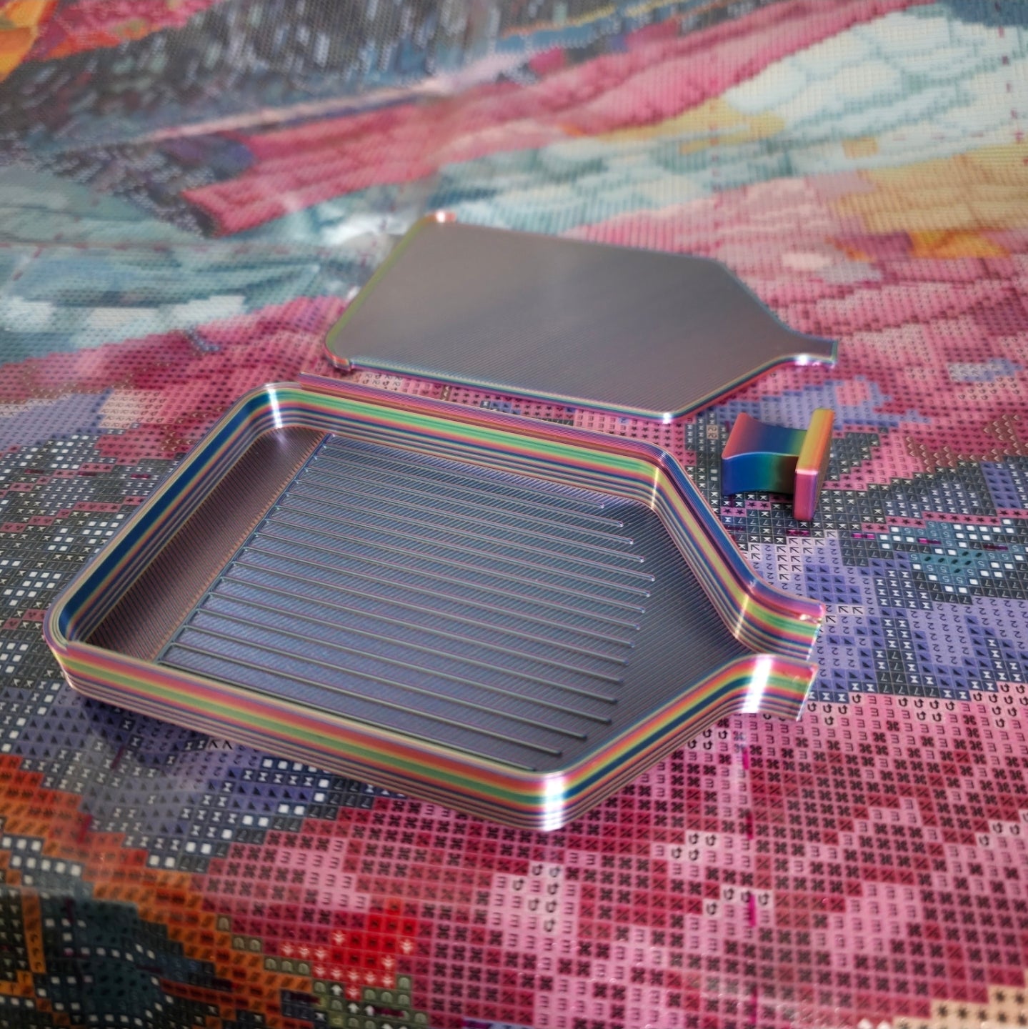 Luxury Set of 5 Stack-able Trays - Carnival