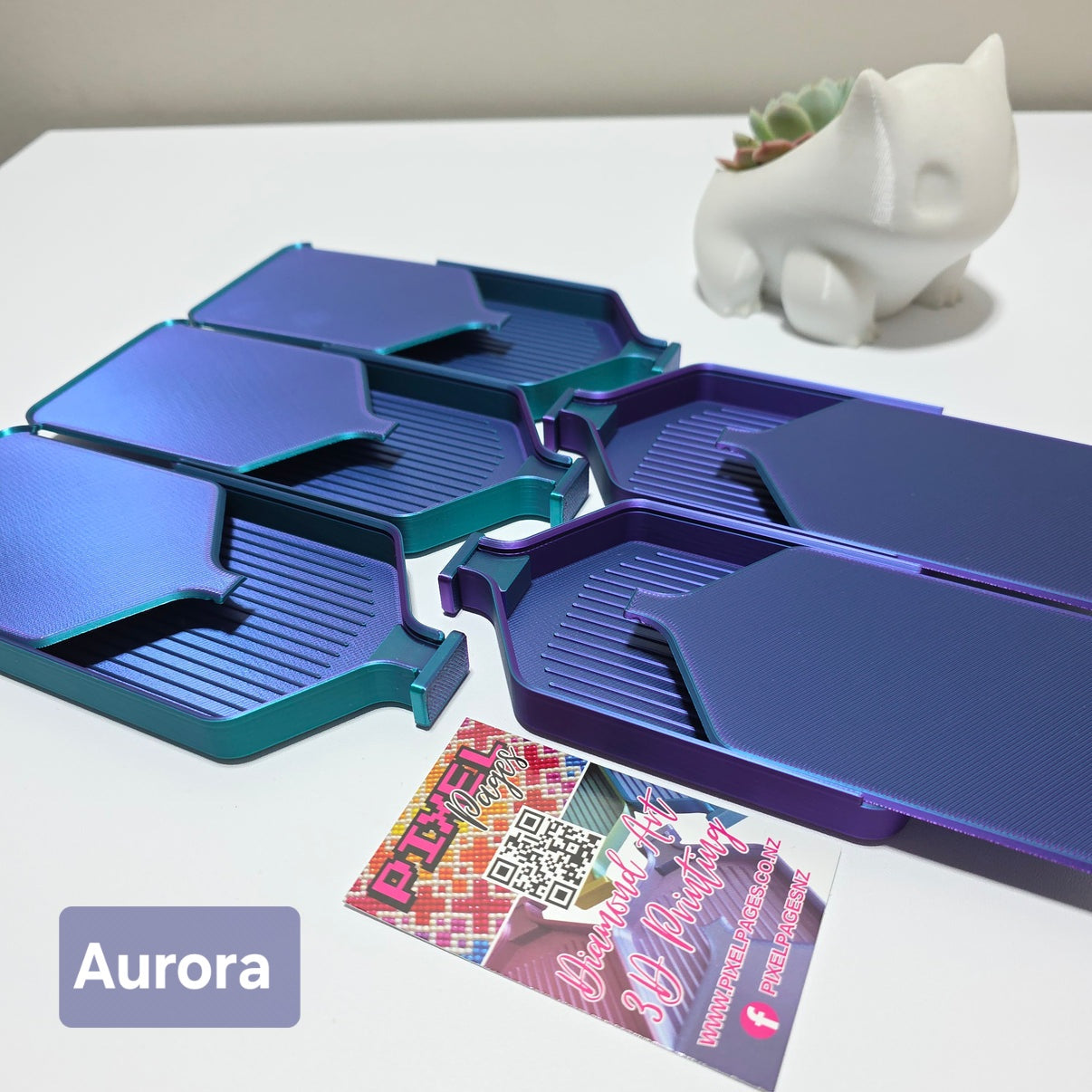 Luxury Stack-able Mini Trays 5 Pack - Duo-Colours