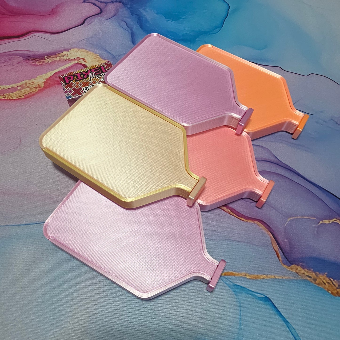 Luxury Set of 5 Stack-able Trays - Sherbet