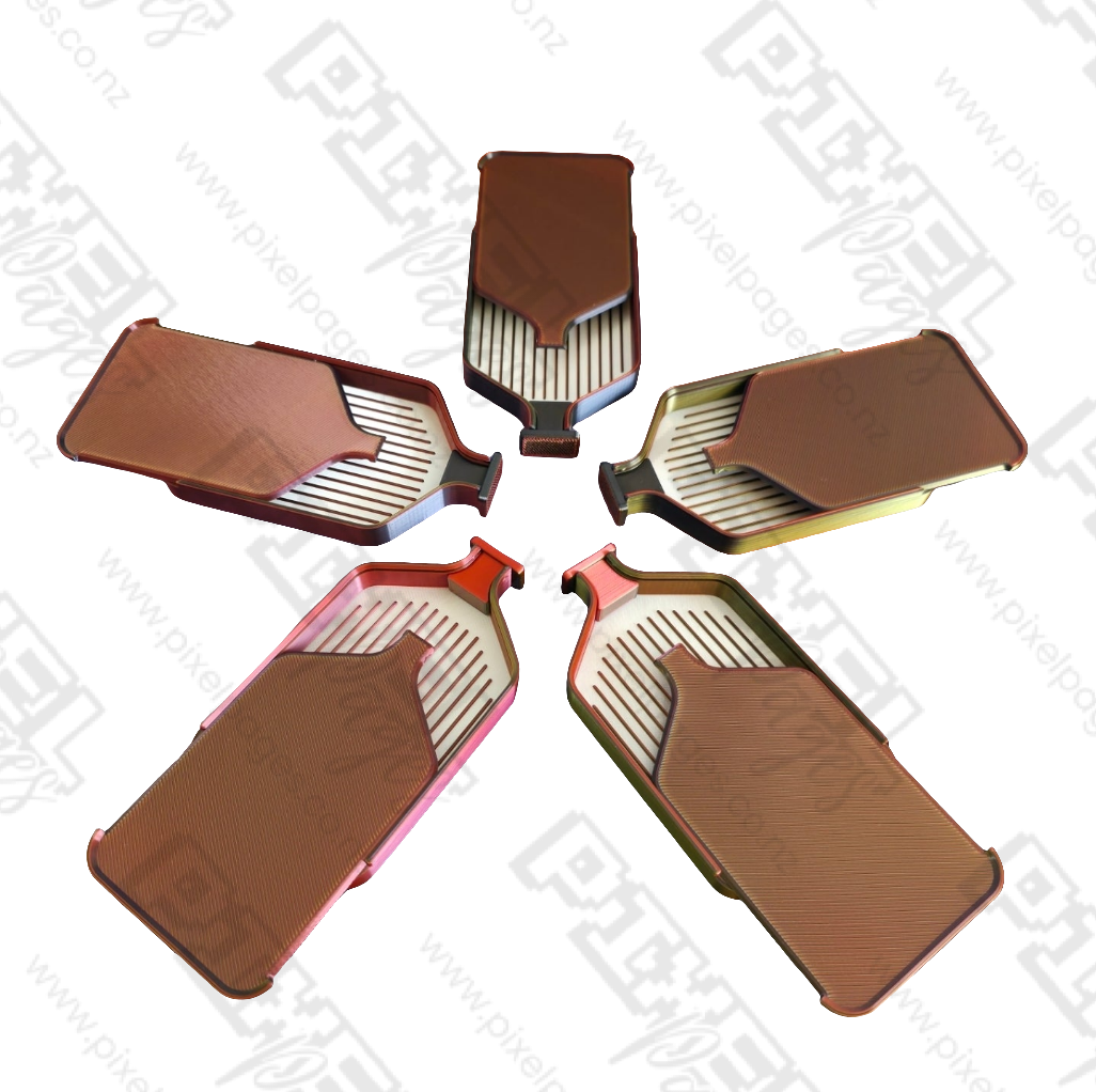 Luxury Mini Set of 5 Stack-able Trays - Pearl White & Sunset