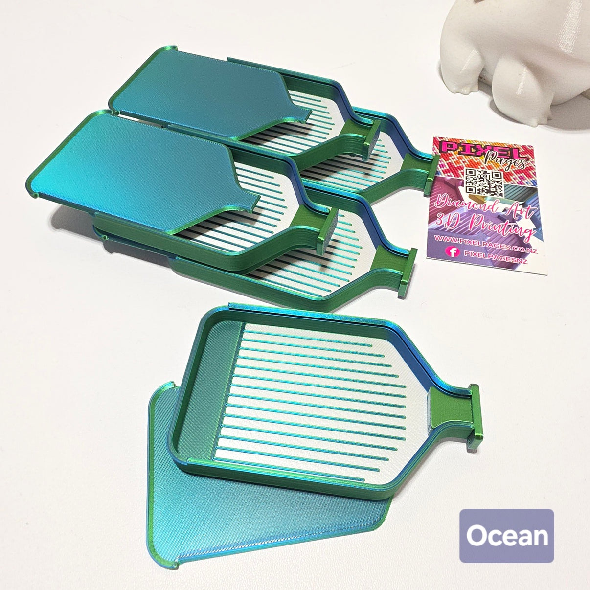 Luxury Stack-able Mini Trays - Pearly White & Duo-Colours