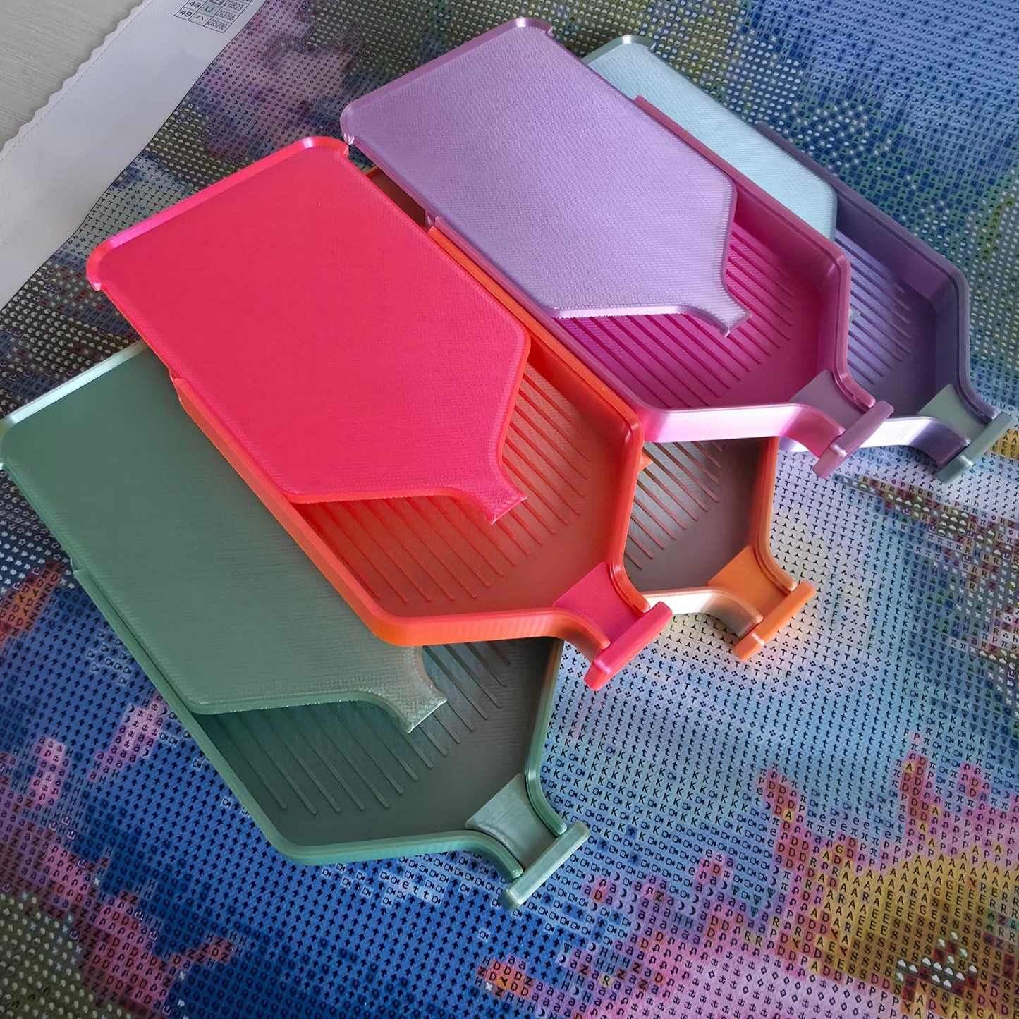 Luxury Set of 5 Stack-able Trays - Candy