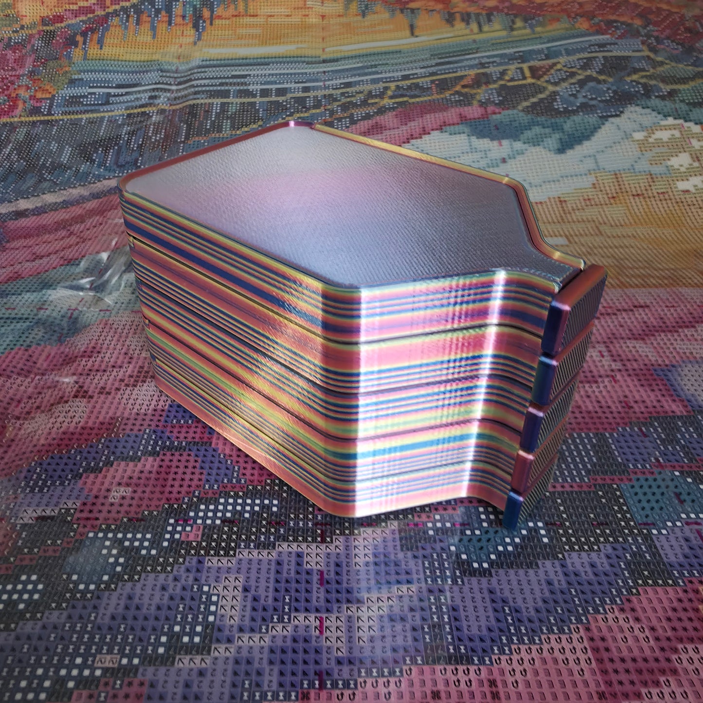 Luxury Set of 5 Stack-able Trays - Carnival