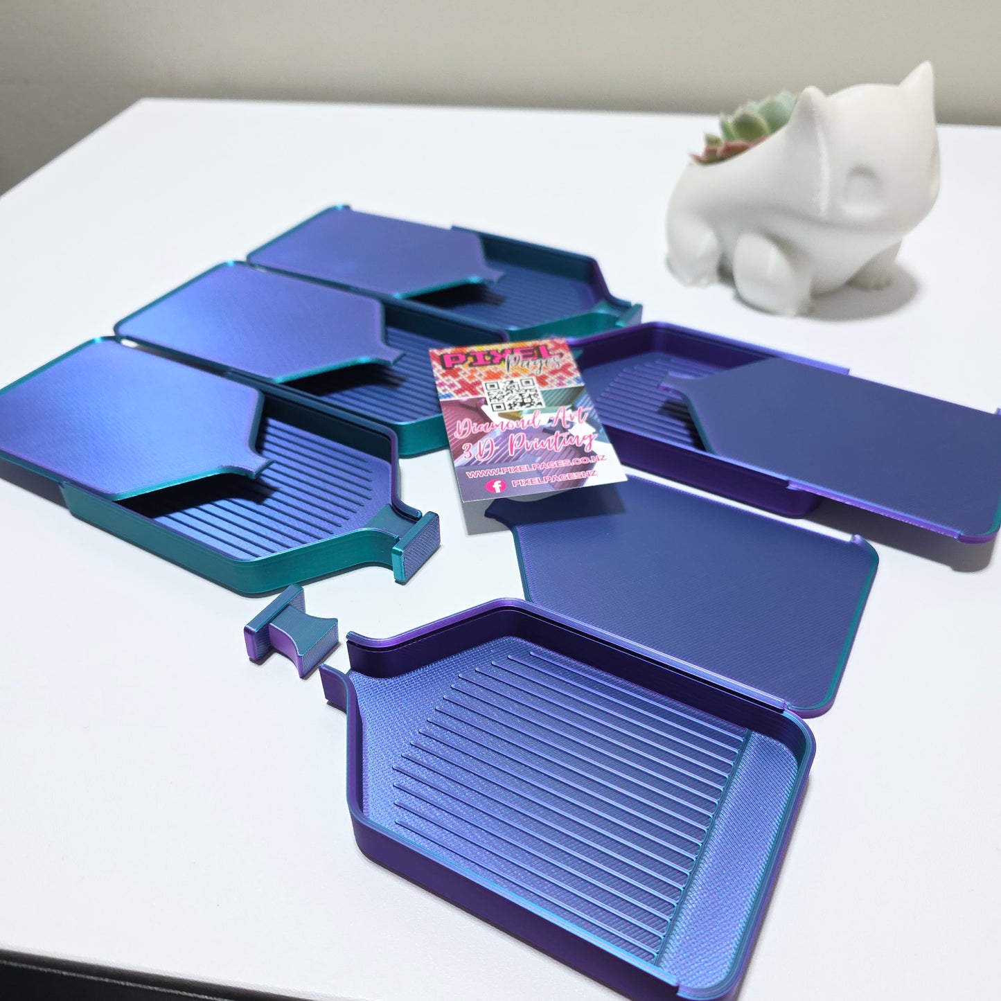 Luxury Set of 5 Stack-able Trays - Aurora