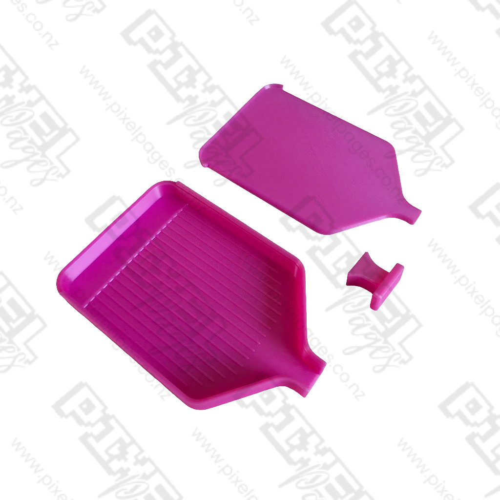 Luxury Set of 5 Stack-able Trays - Hot Pink