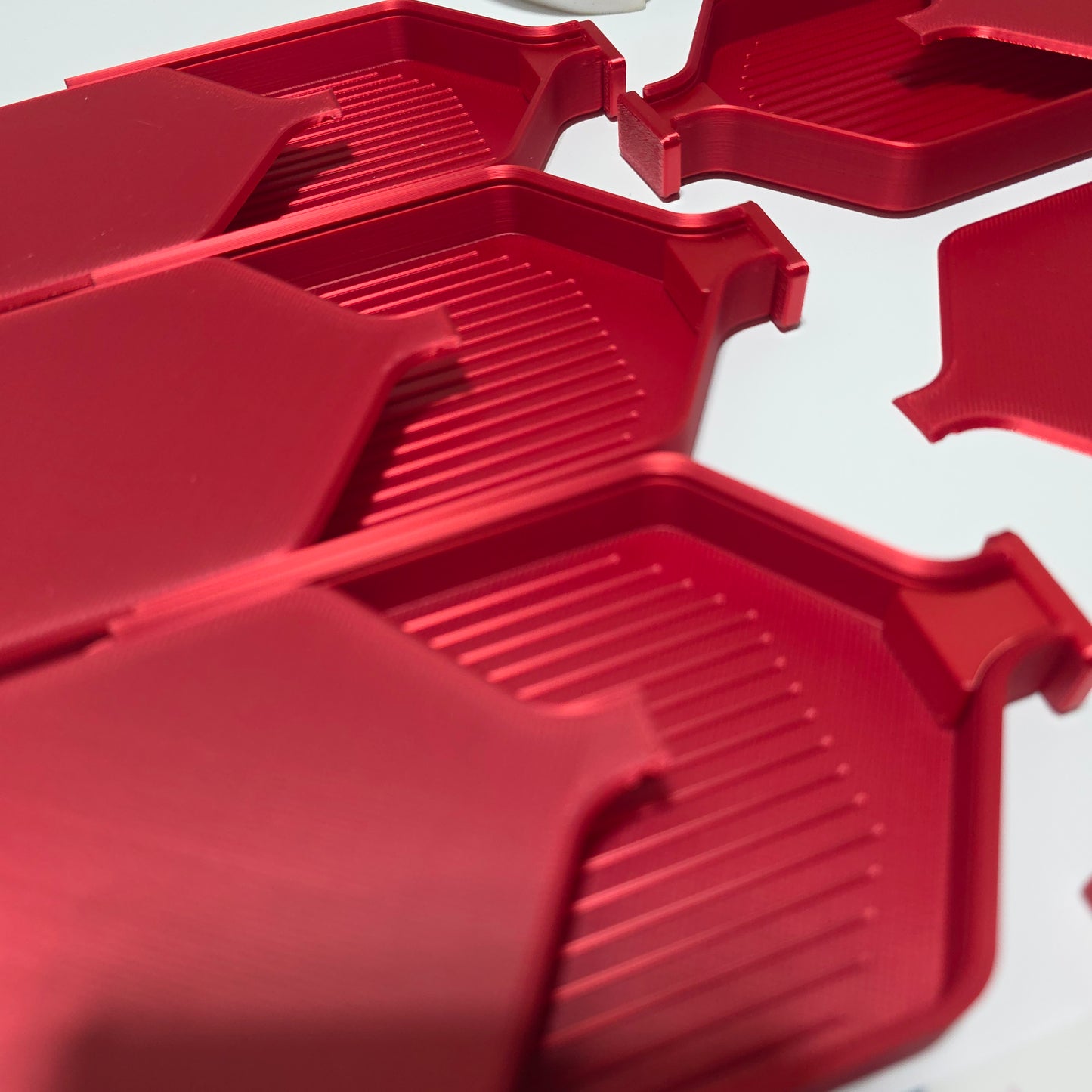 Luxury Set of 5 Stack-able Trays - Cherry