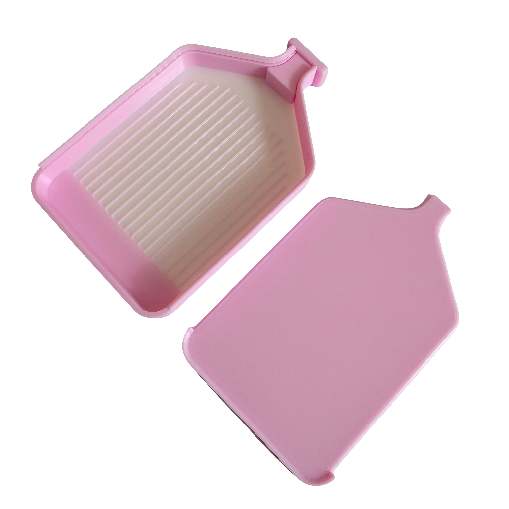 Luxury Set of 5 Stack-able Trays With White Base - Minis