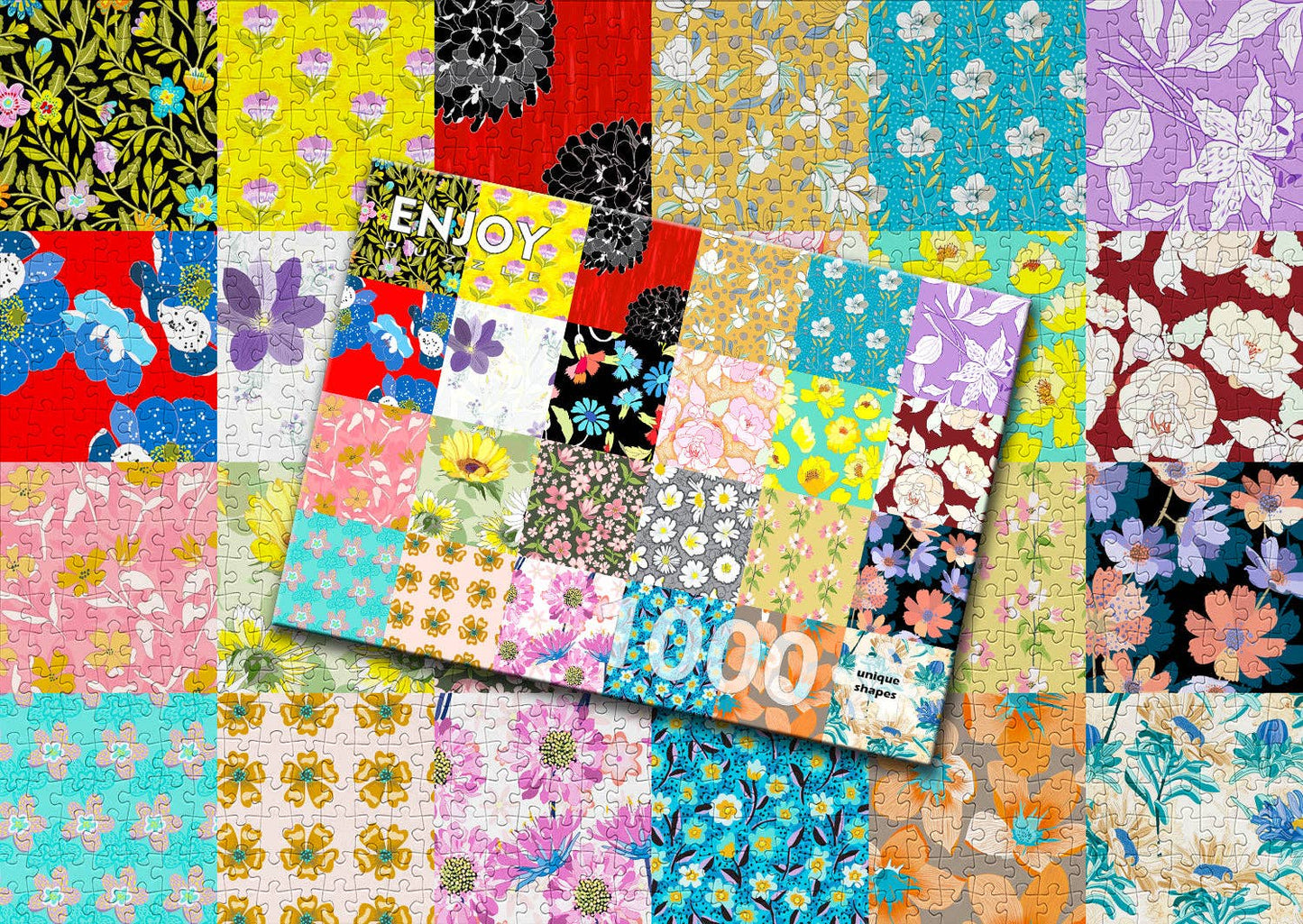 1000 Pieces Jigsaw Puzzle - Floral Patterns (2046)