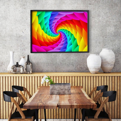 1000 Pieces Jigsaw Puzzle - Gradient Rainbow Swirl (1638)