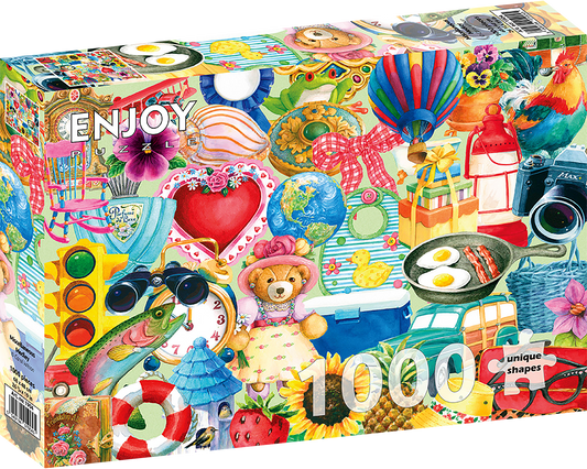 1000 Pieces Jigsaw Puzzle - Miscellaneous Medley (1904)