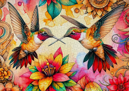 1000 Pieces Jigsaw Puzzle - Hummingbird Haven (2318)