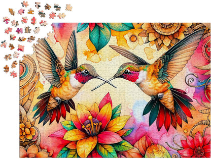 1000 Pieces Jigsaw Puzzle - Hummingbird Haven (2318)