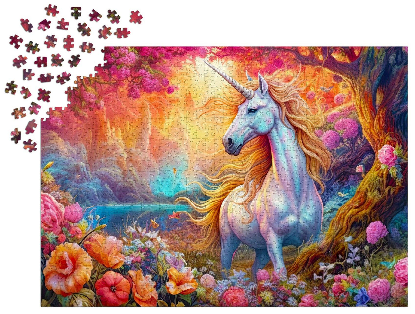 1000 Pieces Jigsaw Puzzle - Enchanted Harmony Unicorn (2185)