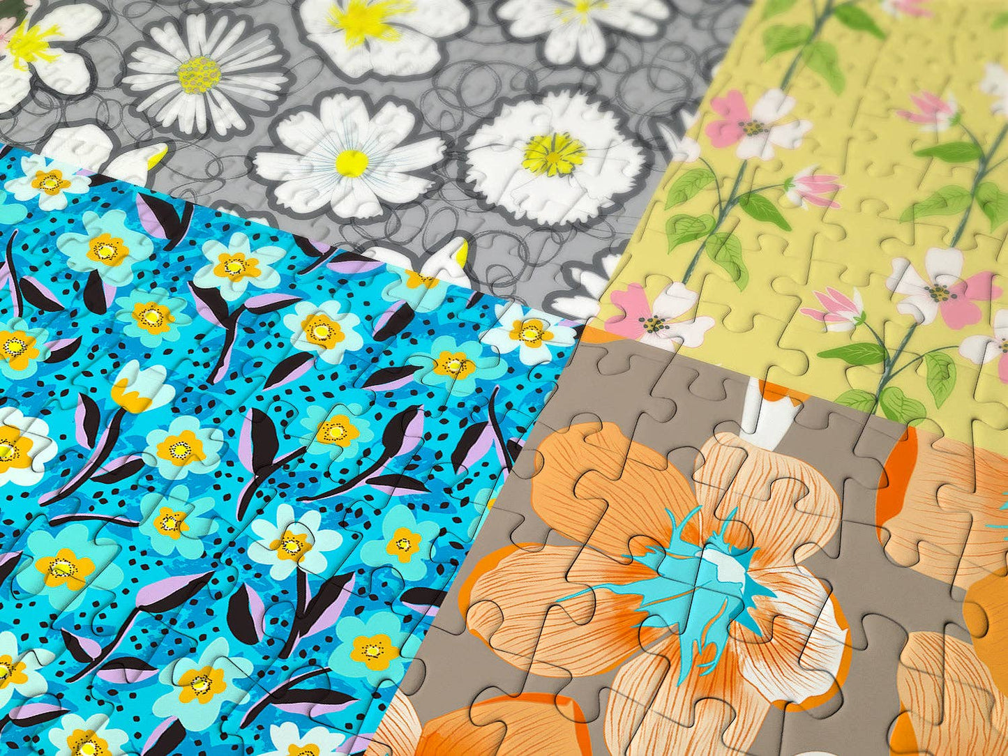 1000 Pieces Jigsaw Puzzle - Floral Patterns (2046)