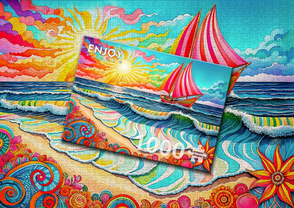 1000 Pieces Jigsaw Puzzle - Sailing at Sunrise (2327)