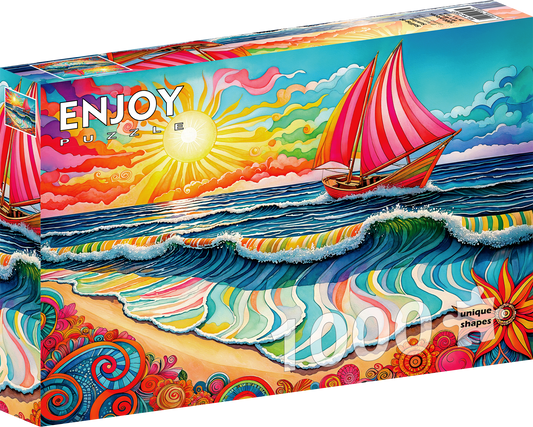 1000 Pieces Jigsaw Puzzle - Sailing at Sunrise (2327)