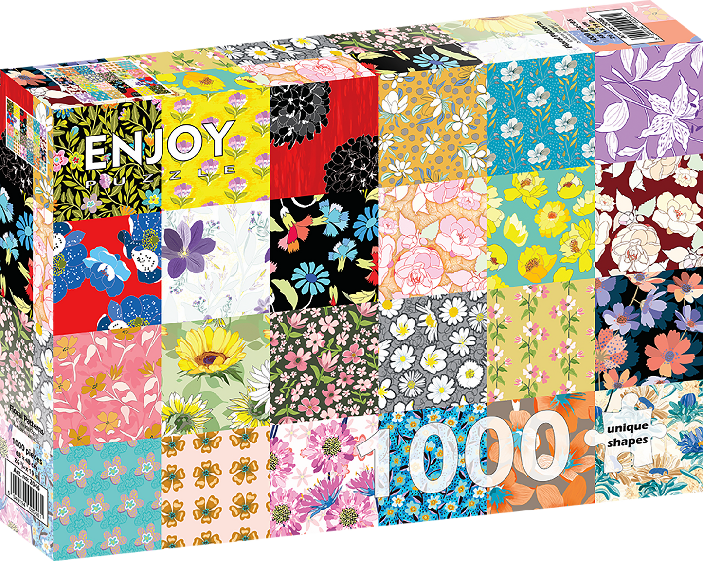 1000 Pieces Jigsaw Puzzle - Floral Patterns (2046)