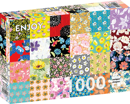 1000 Pieces Jigsaw Puzzle - Floral Patterns (2046)