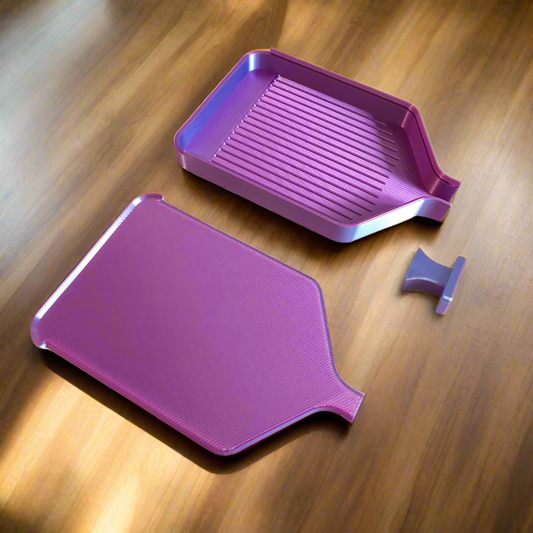 Luxury Diamond Painting Drill Tray with Lid & Stopper - Berry