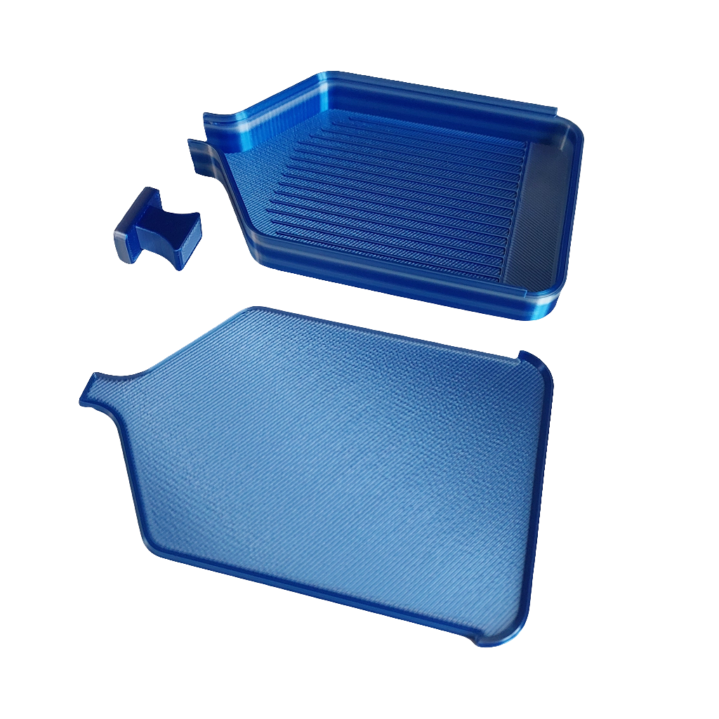 Luxury Diamond Painting Drill Tray with Lid & Stopper - Ice