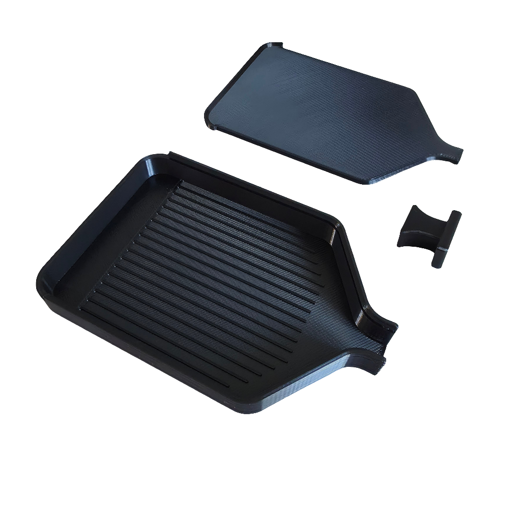 Luxury Set of 5 Stack-able Trays - Ebony