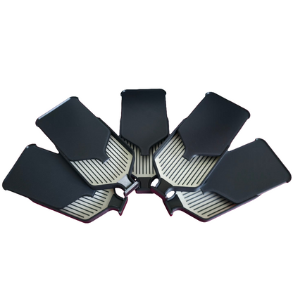 Luxury Mini Set of 5 Stack-able Trays - Pearl White & Ebony