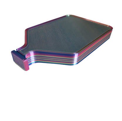 Luxury Set of 5 Stack-able Trays With White Base