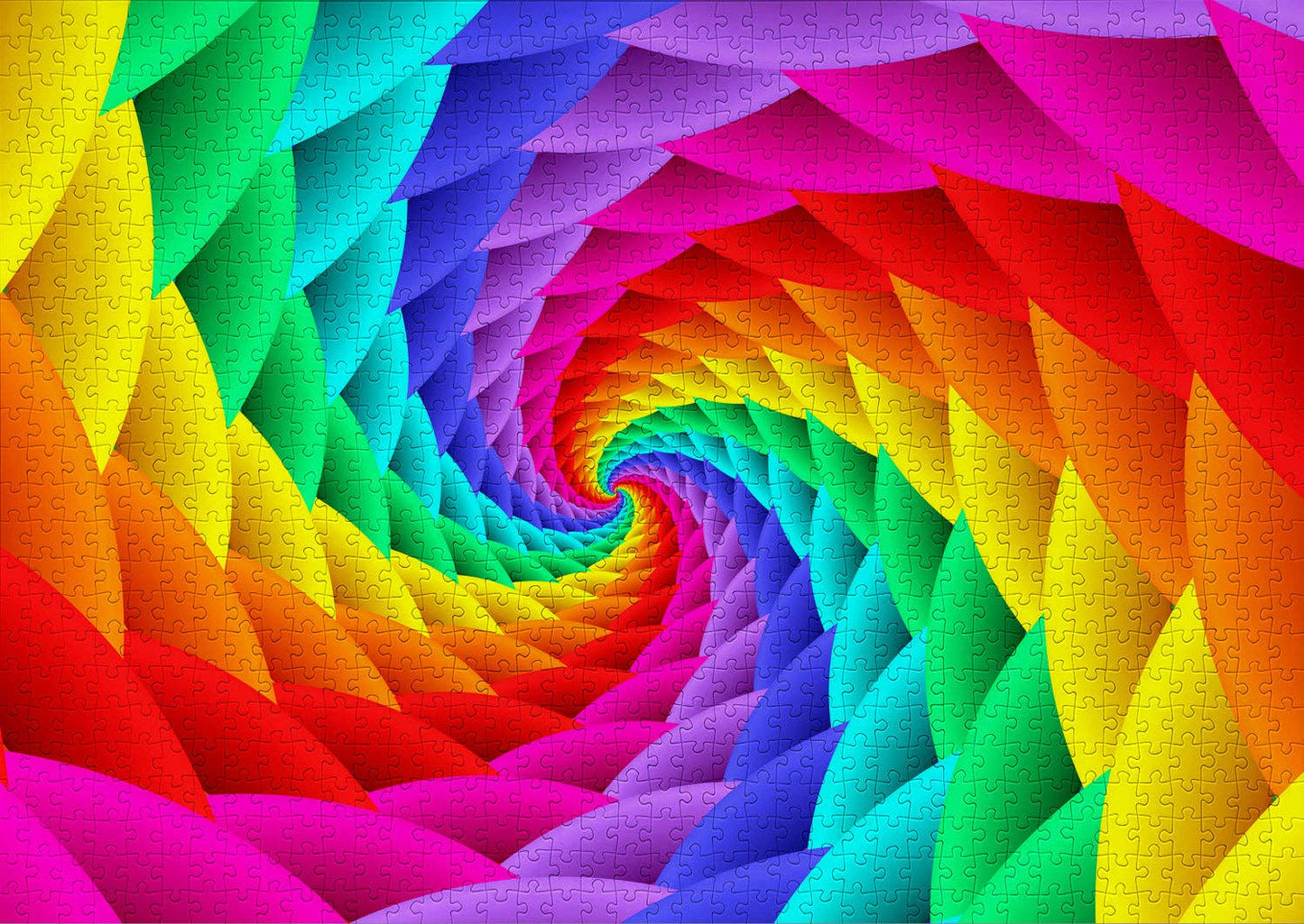 1000 Pieces Jigsaw Puzzle - Gradient Rainbow Swirl (1638)
