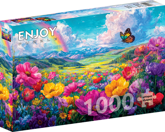 1000 Pieces Jigsaw Puzzle - Rainbow Meadow (2404)