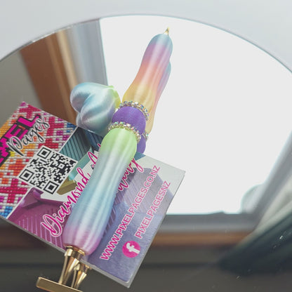 Multicoloured Double Twist Tip Pen - Crystal Mermaid