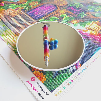 Sleek Pen For Refillable Tip - Gemstone Bling