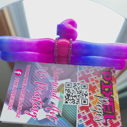 Multicoloured Double Twist Tip Pen - Lavender Bling