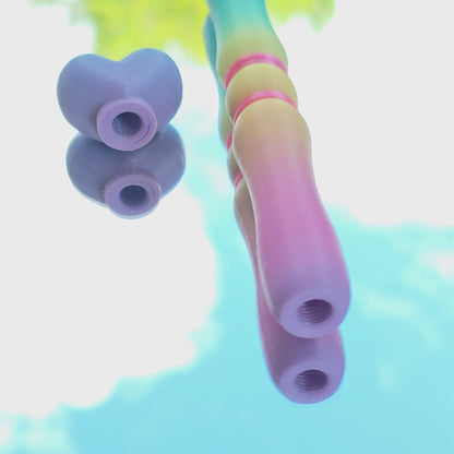 Multicoloured Double Twist Tip Pen - Matte Rainbow