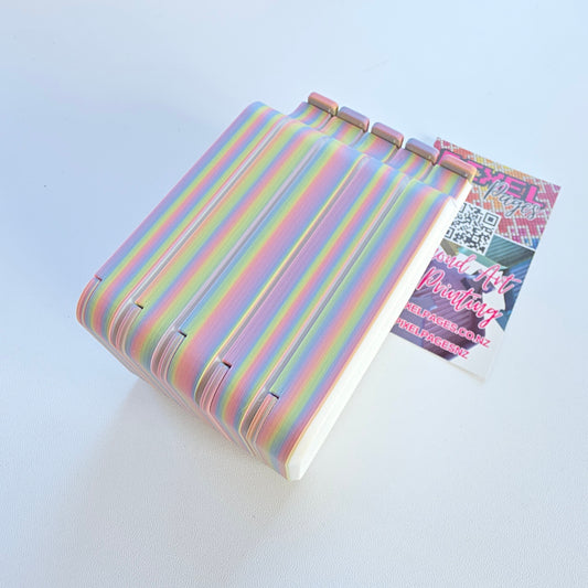 Luxury Set of 5 Stack-able Trays - Marshmallow Stripes