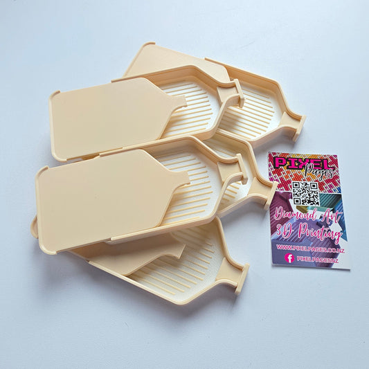 Luxury Set of 5 Stack-able Trays - Tan