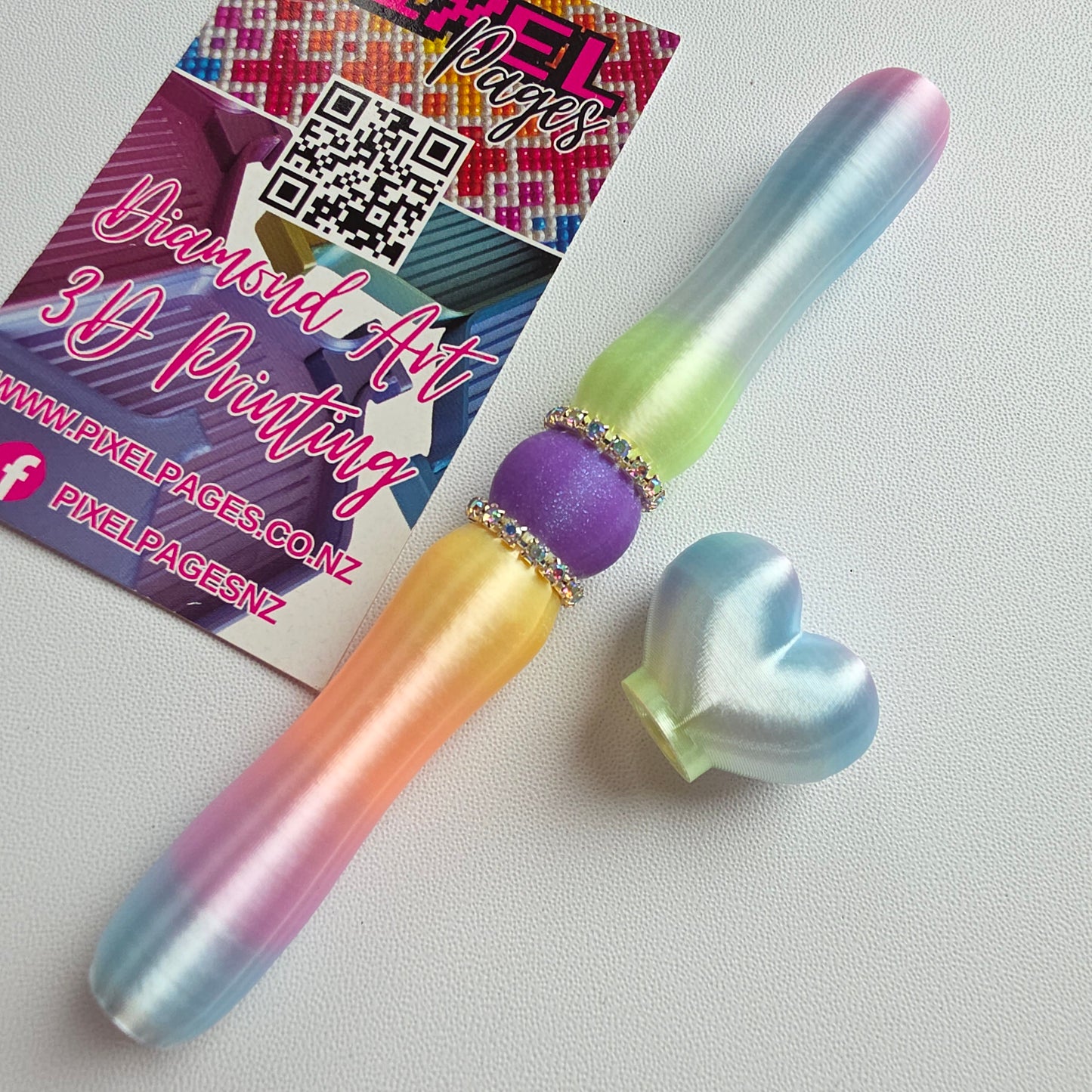 Multicoloured Double Twist Tip Pen - Crystal Mermaid