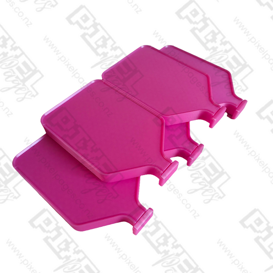 Luxury Set of 5 Stack-able Trays - Hot Pink