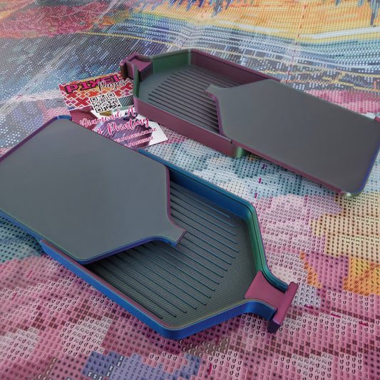Luxury Diamond Painting Drill Tray with Lid & Stopper - Pixie